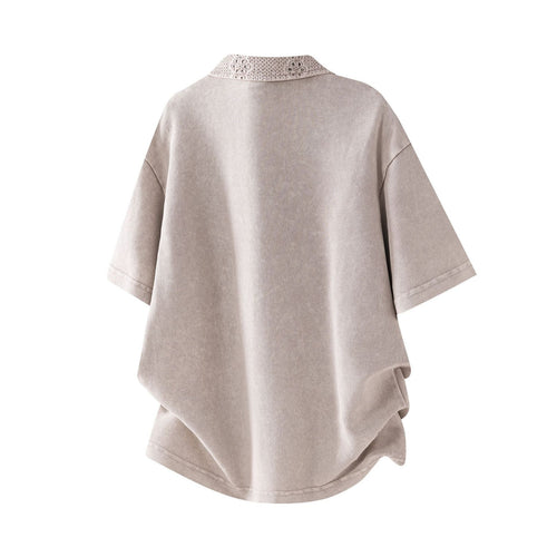 Collar short sleeved men