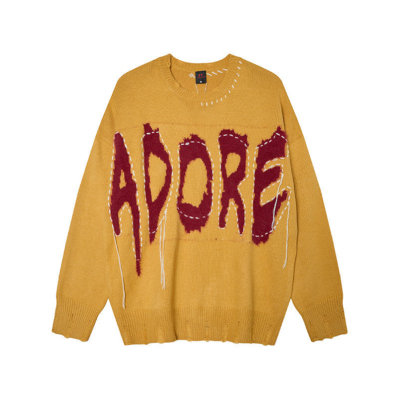Tassel sweater men's and women's knitted sweater