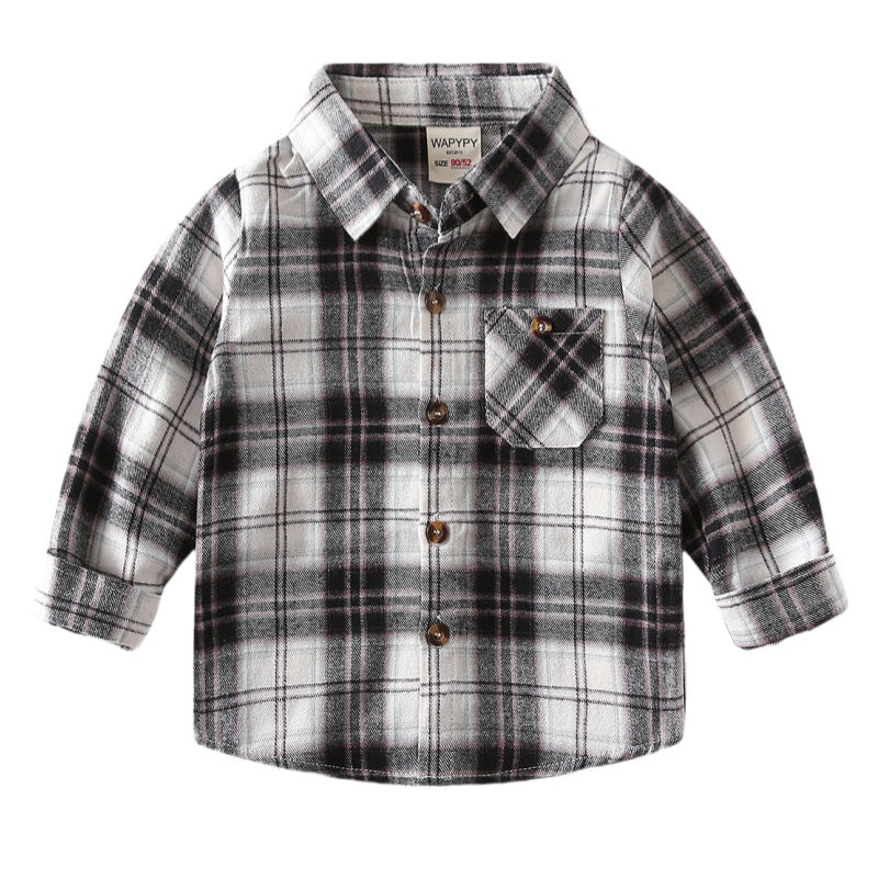 Boys' checkered shirt