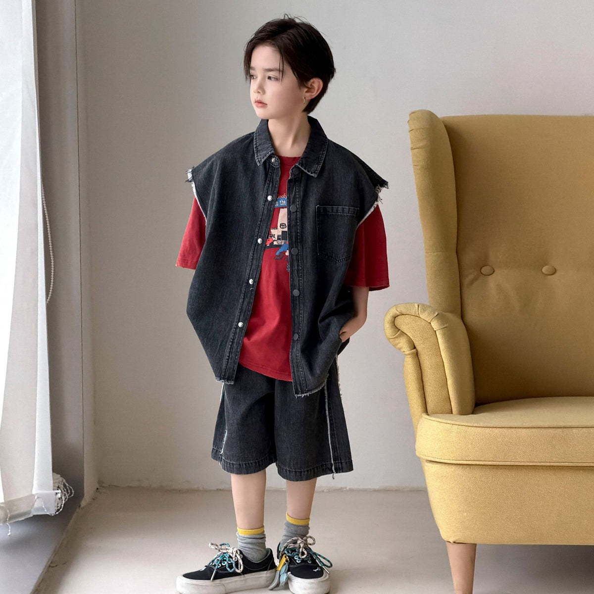 Boys' denim suit