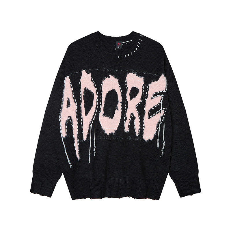 Tassel sweater men's and women's knitted sweater