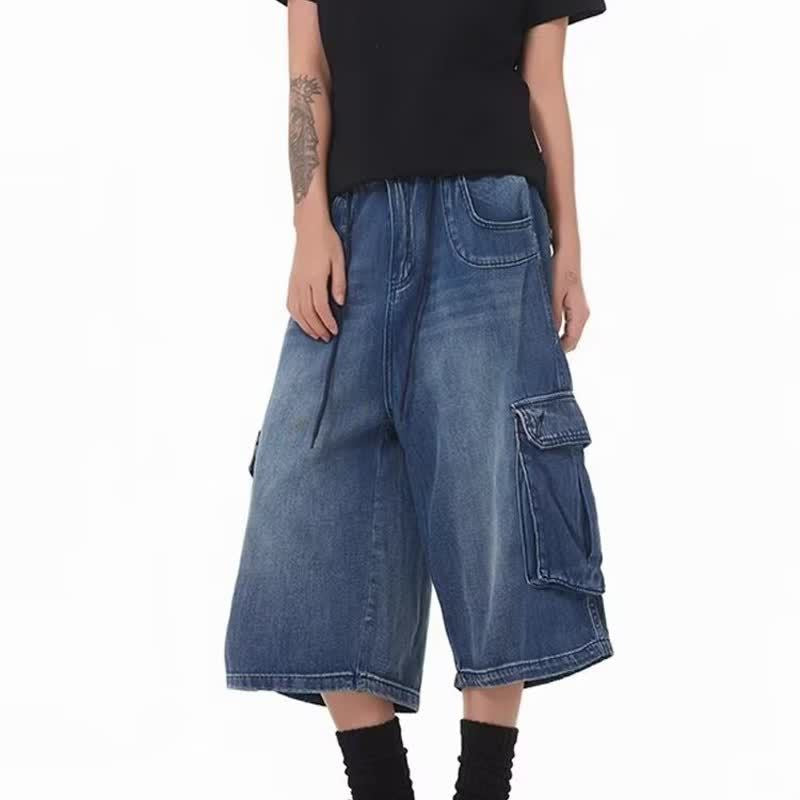 Denim Capri Pants for Men and Women