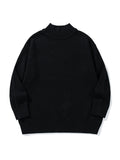 High neck design sweater