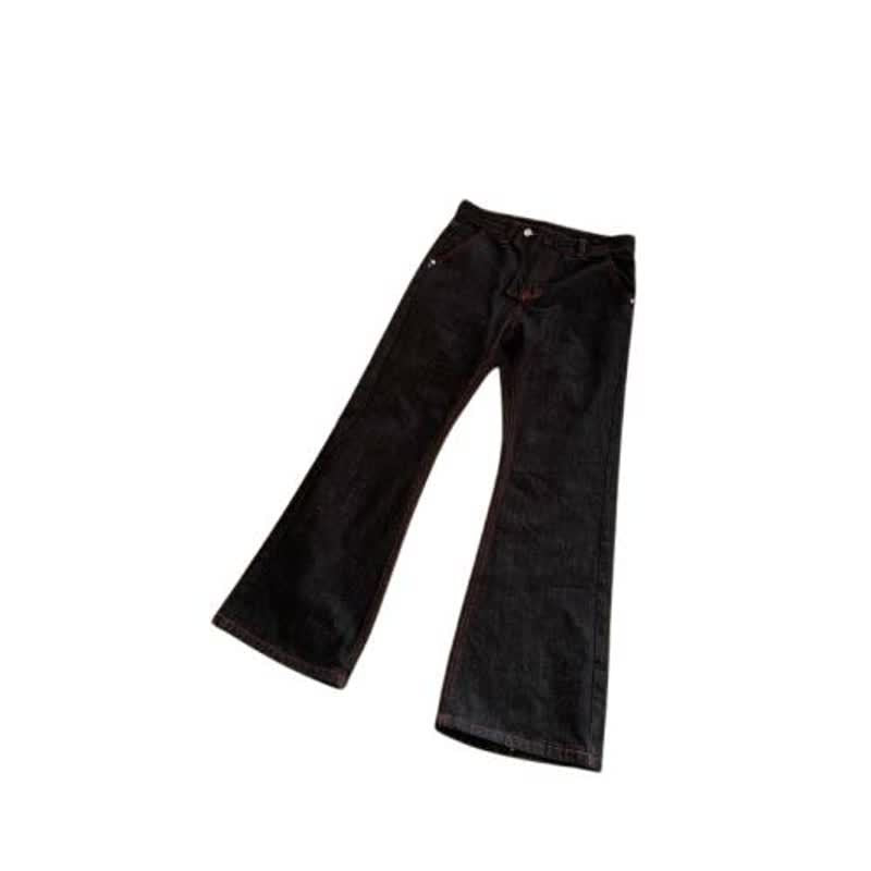 Vintage Style Blade-Shape Denim Pants for Men