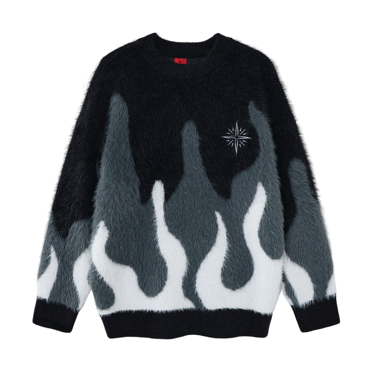 Full flame jacquard sweater