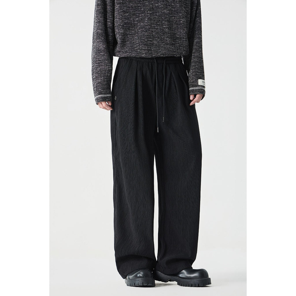 Printed Streetwear Loose Wide Leg Casual Trousers Men Student Sports Sweatpants