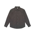 Loose Patchwork Mature Stripe Fleece Long Sleeve Shirt for Men
