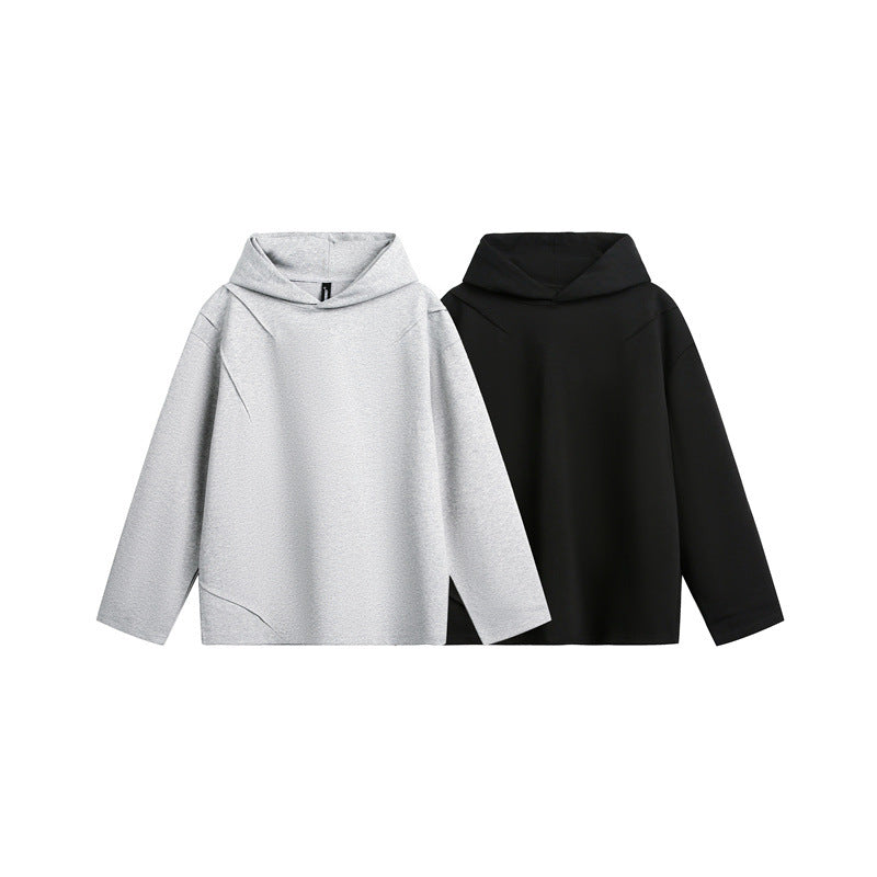 Solid Color Hooded Sweatshirt Unisex Oversize Hoodie