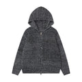 Double zipper cardigan sweater