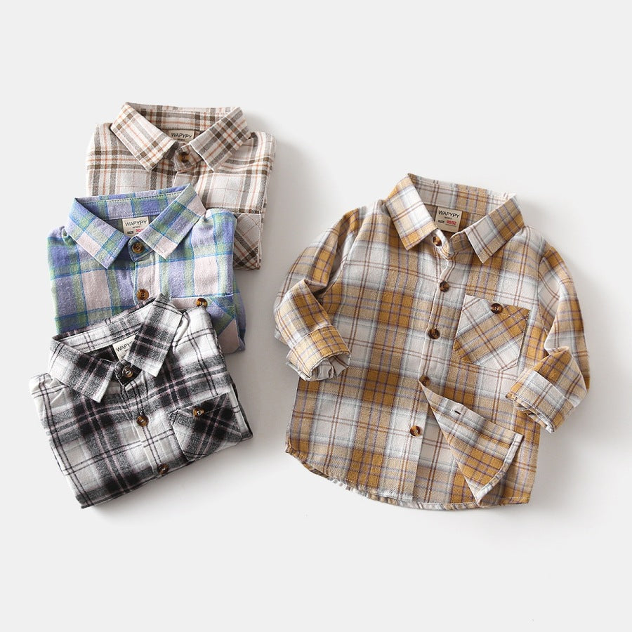 Boys' checkered shirt