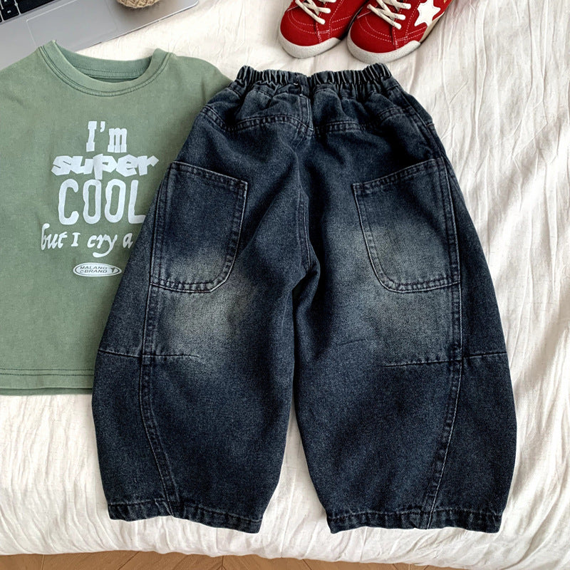 Boys' jeans and children's casual pants
