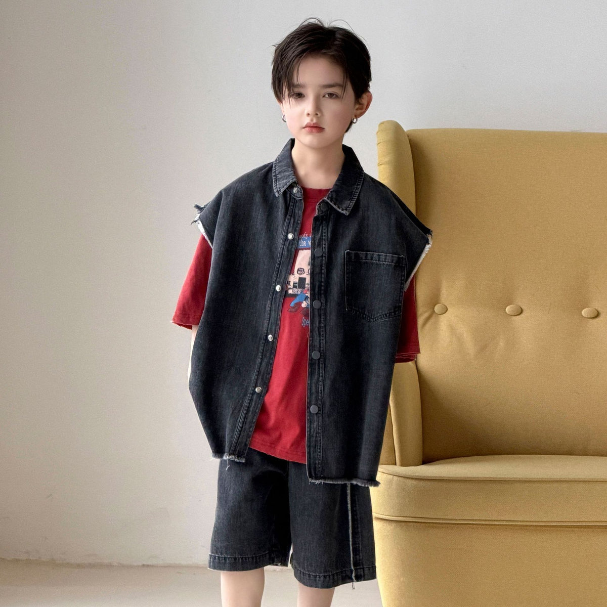 Boys' denim suit