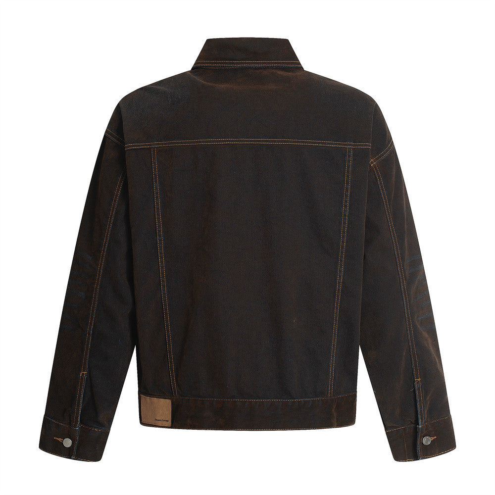 Dyed denim jacket