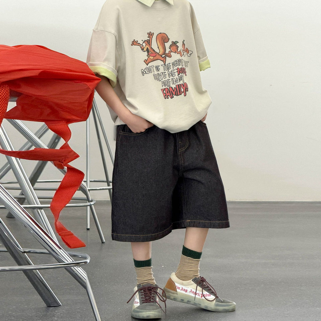 Boys' denim shorts