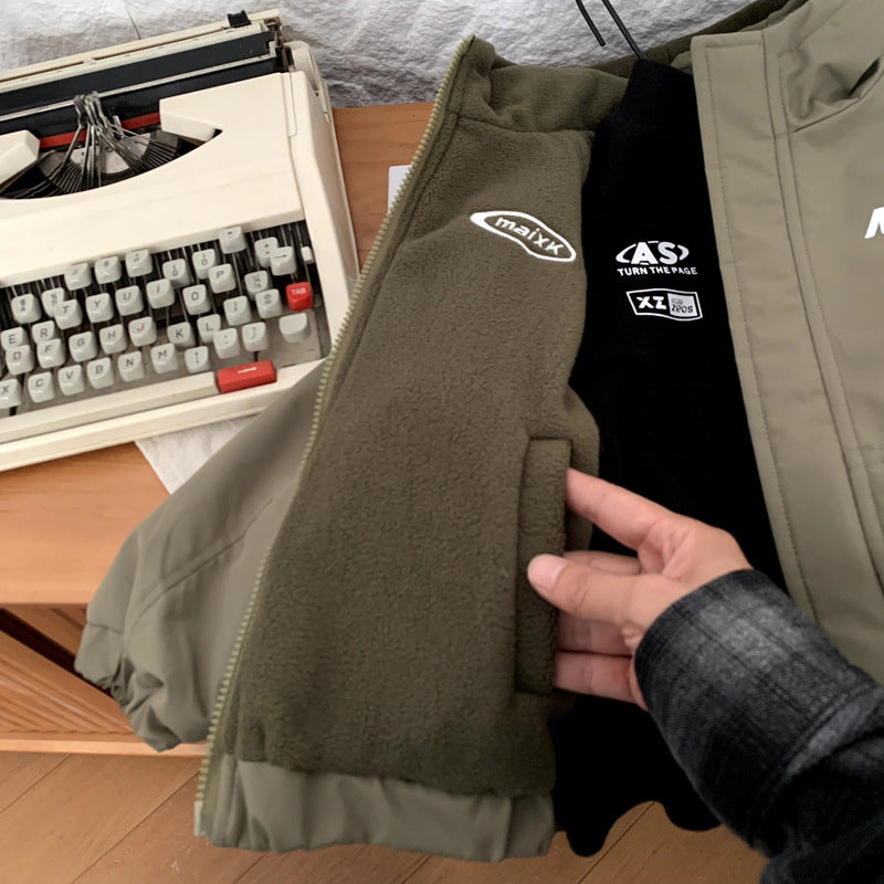 Boys' fleece and thick fleece jacket