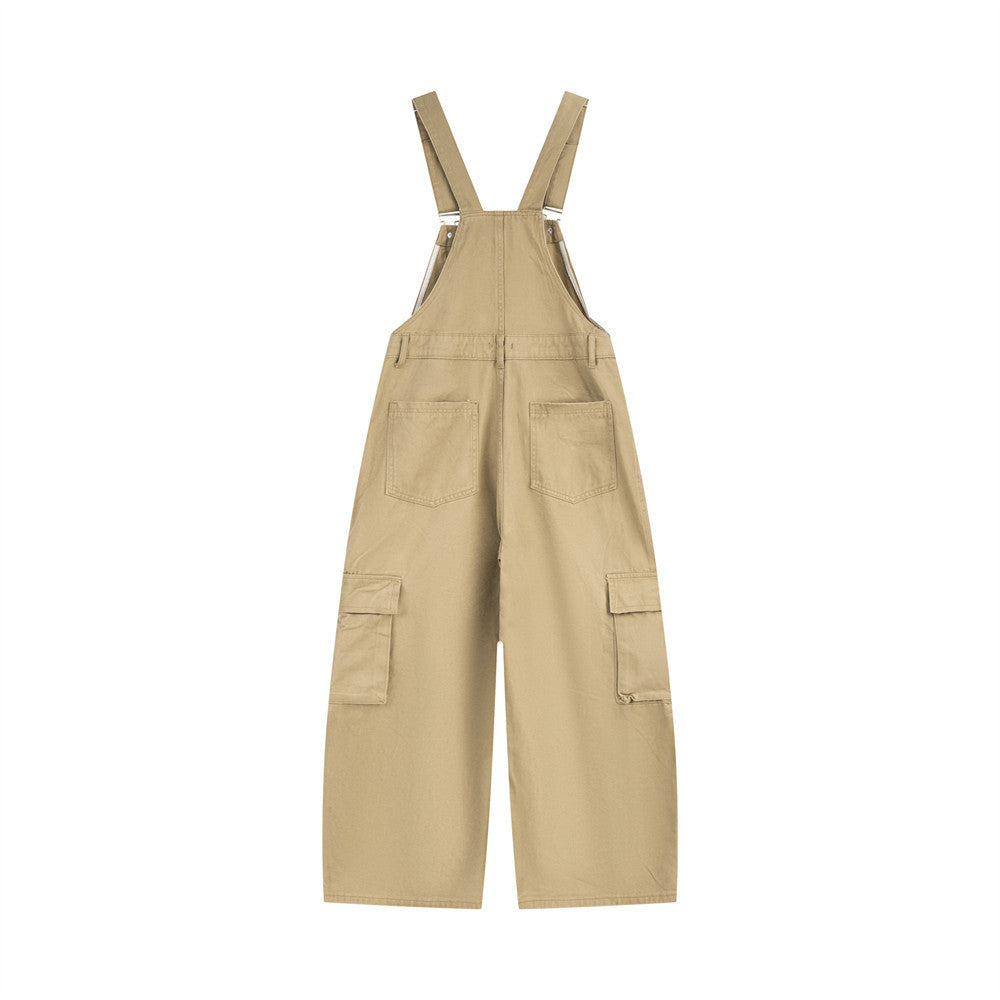 Workwear denim overalls