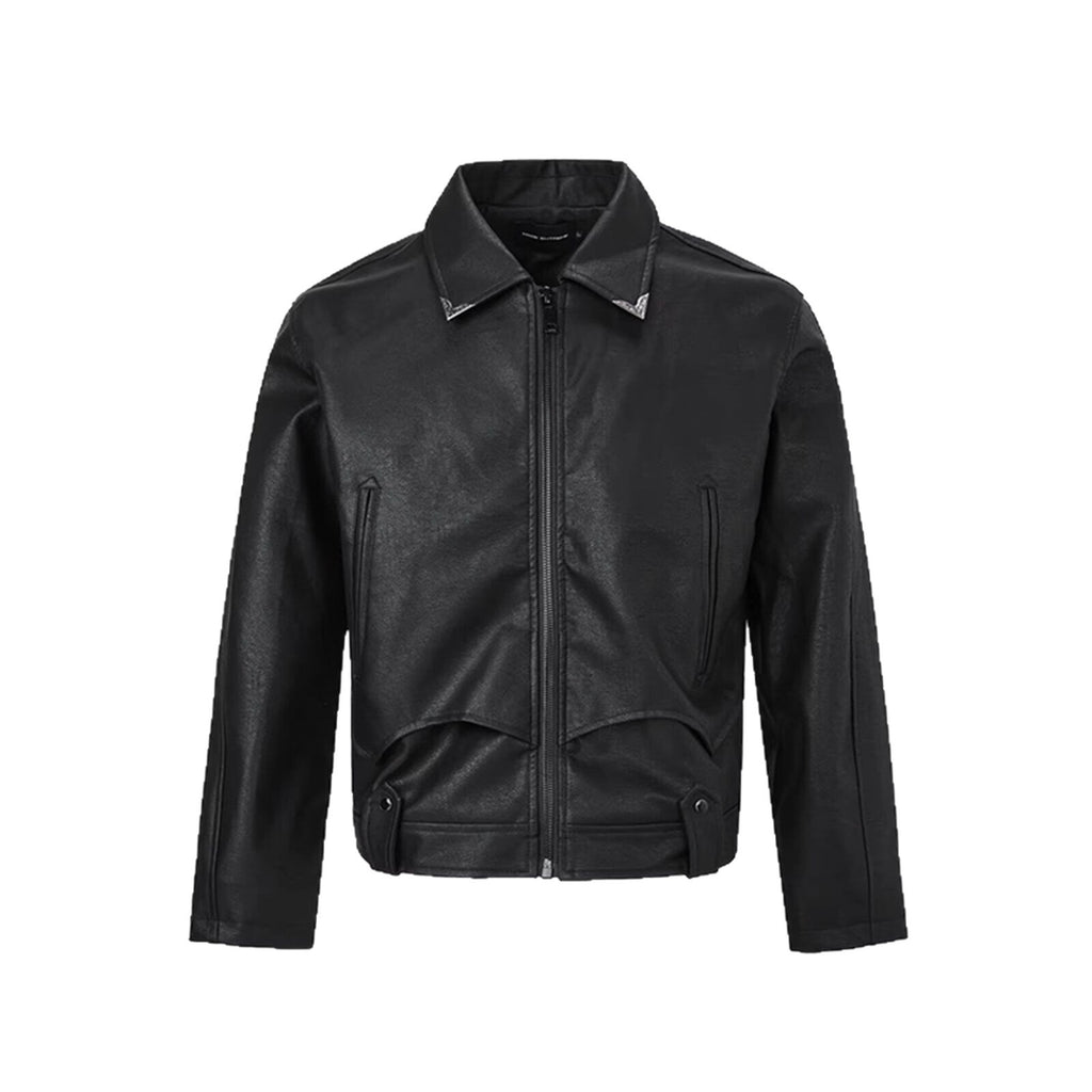 GROVIX Cracked Leather Jacket