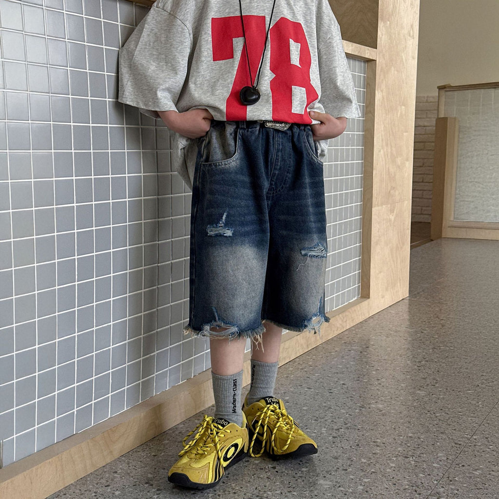 Boys' denim shorts