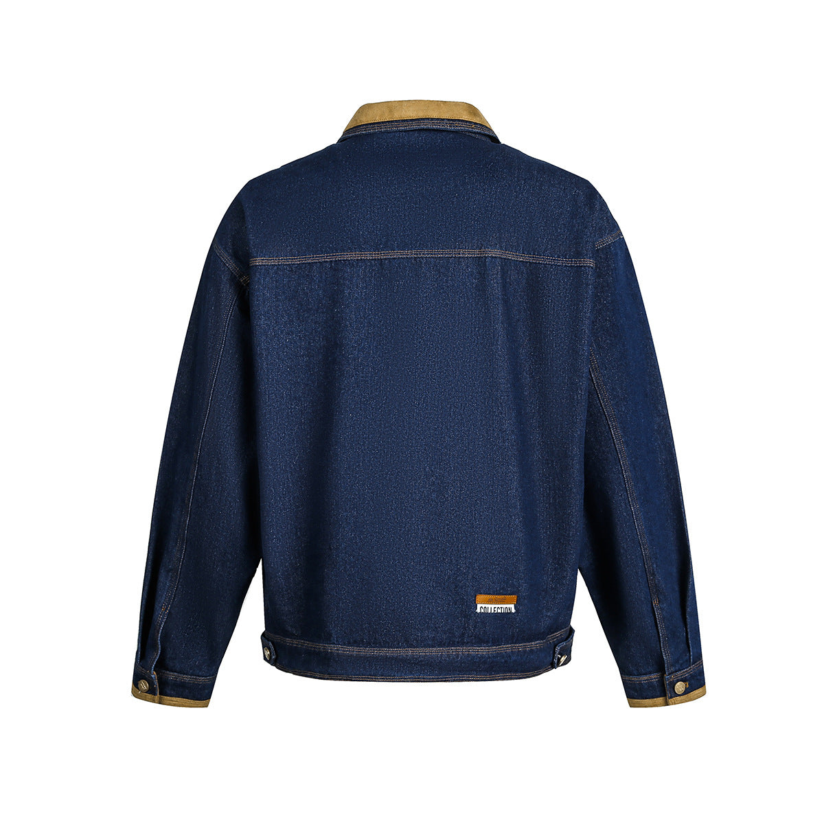 Multi pocket washed denim jacket jacket for men