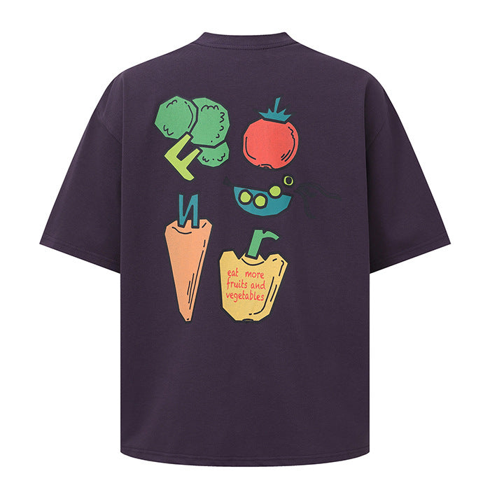 Short Sleeve T-Shirt for Men and Women Loose Fit Unisex Streetwear Top