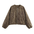 Suede texture embroidered pilot jacket jacket for women