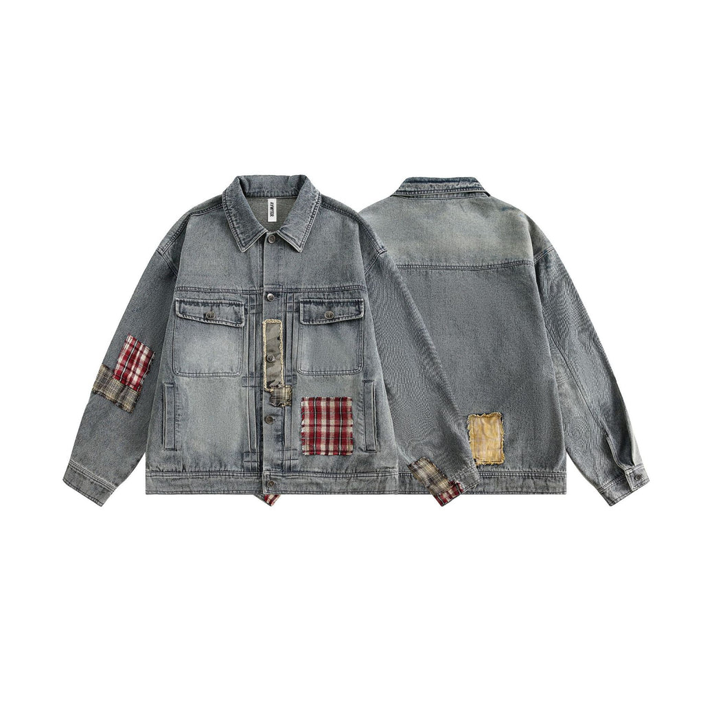 Washed denim jacket jacket