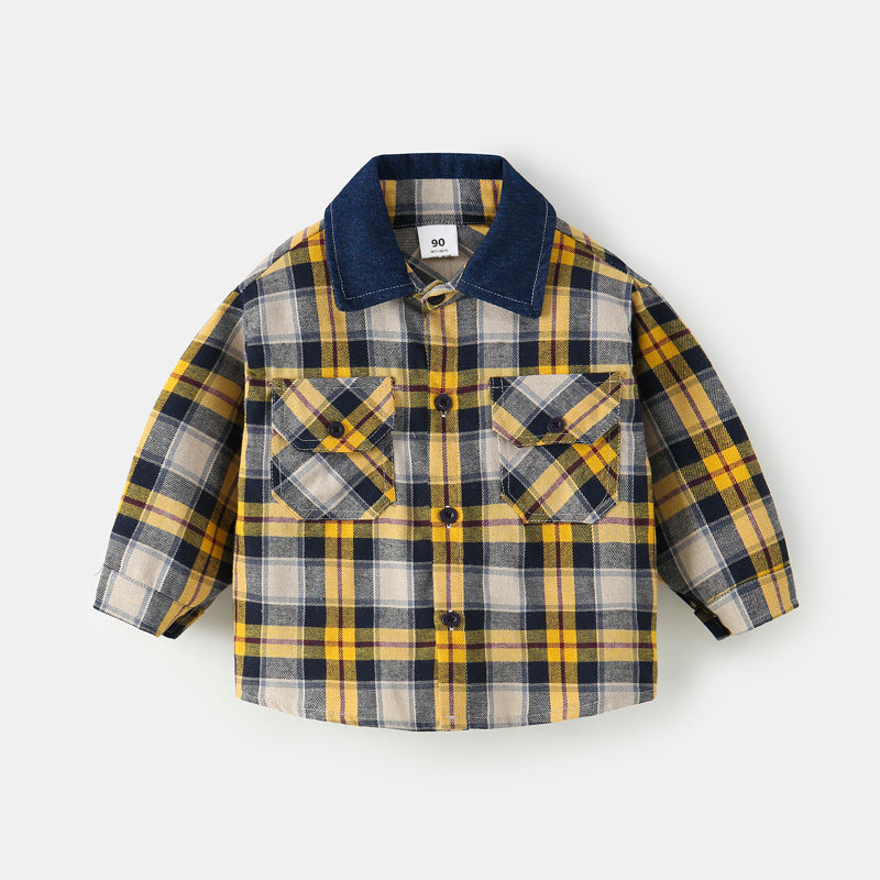 Boys' checkered shirt