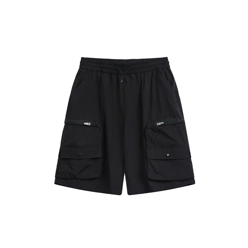 Tactical Cargo Shorts for Men Outdoor Streetwear Loose Fit Large Pocket Casual Five-Panel Shorts