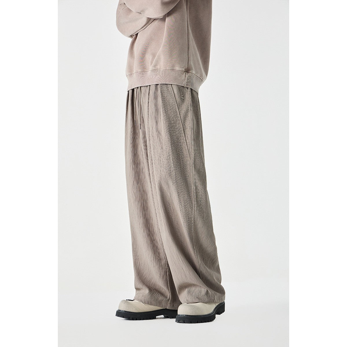 Printed Streetwear Loose Wide Leg Casual Trousers Men Student Sports Sweatpants
