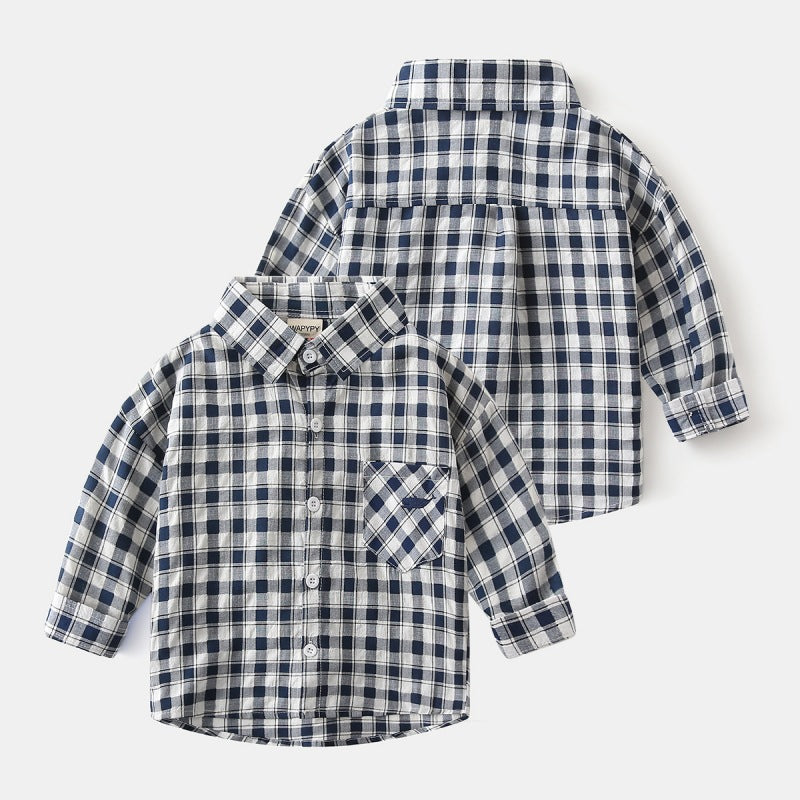 Boys' checkered shirt