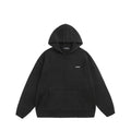 Solid color hooded sweater knitted sweater