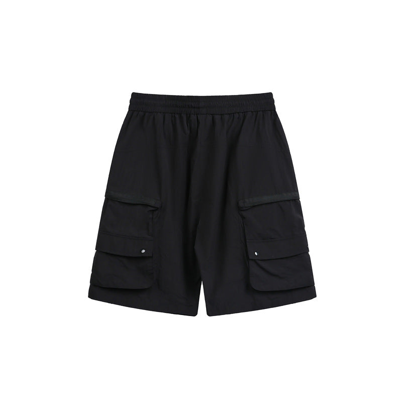 Tactical Cargo Shorts for Men Outdoor Streetwear Loose Fit Large Pocket Casual Five-Panel Shorts