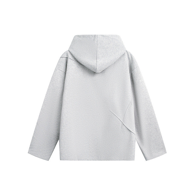 Solid Color Hooded Sweatshirt Unisex Oversize Hoodie