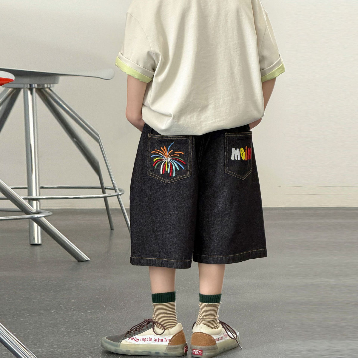 Boys' denim shorts