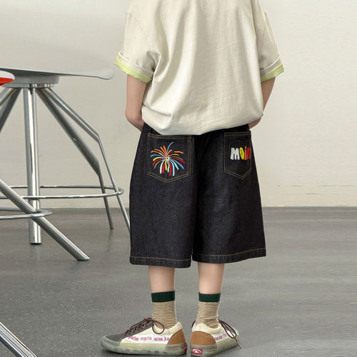 Boys' denim shorts