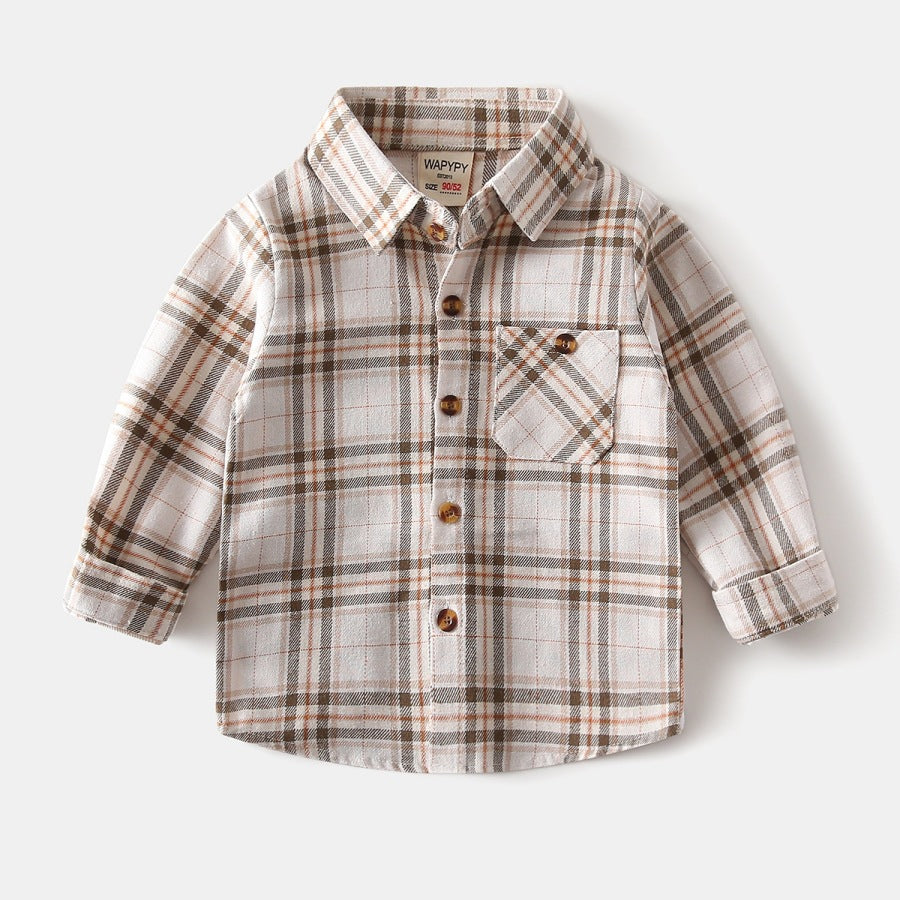 Boys' checkered shirt