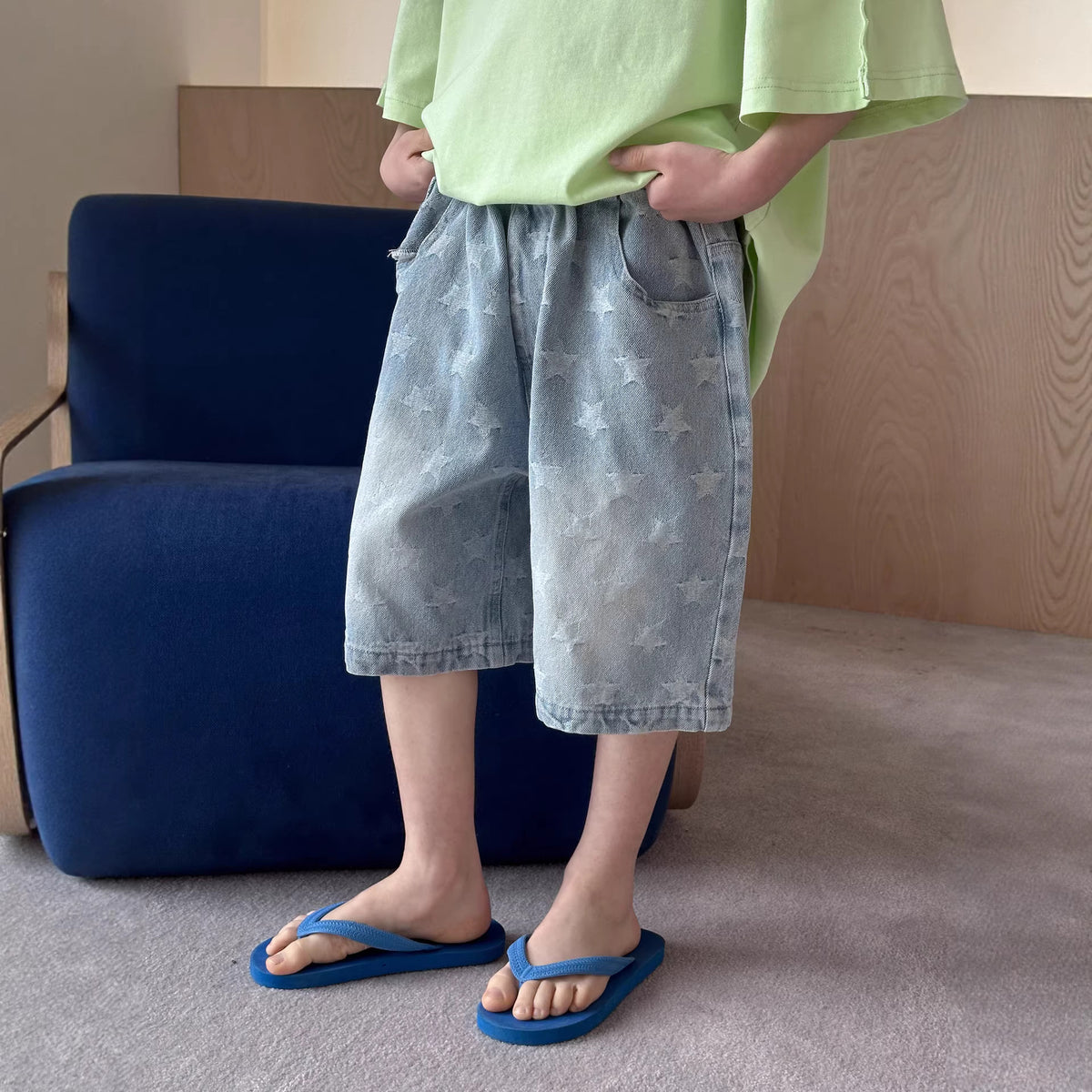 Boys' denim shorts