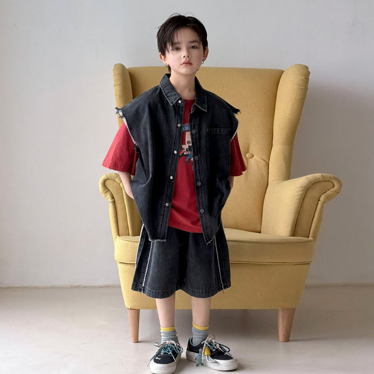 Boys' denim suit