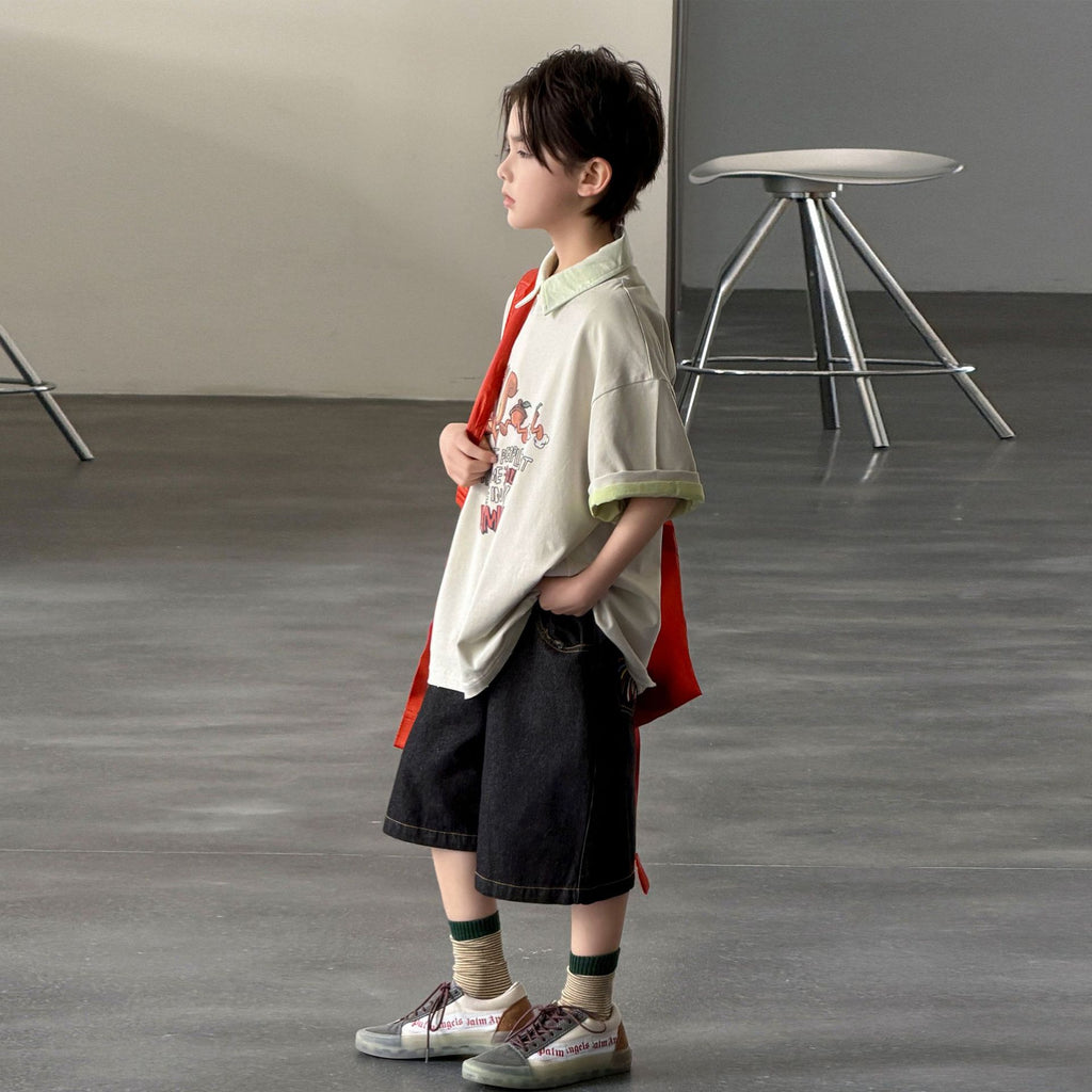 Boys' denim shorts