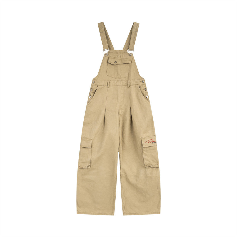 Workwear denim overalls